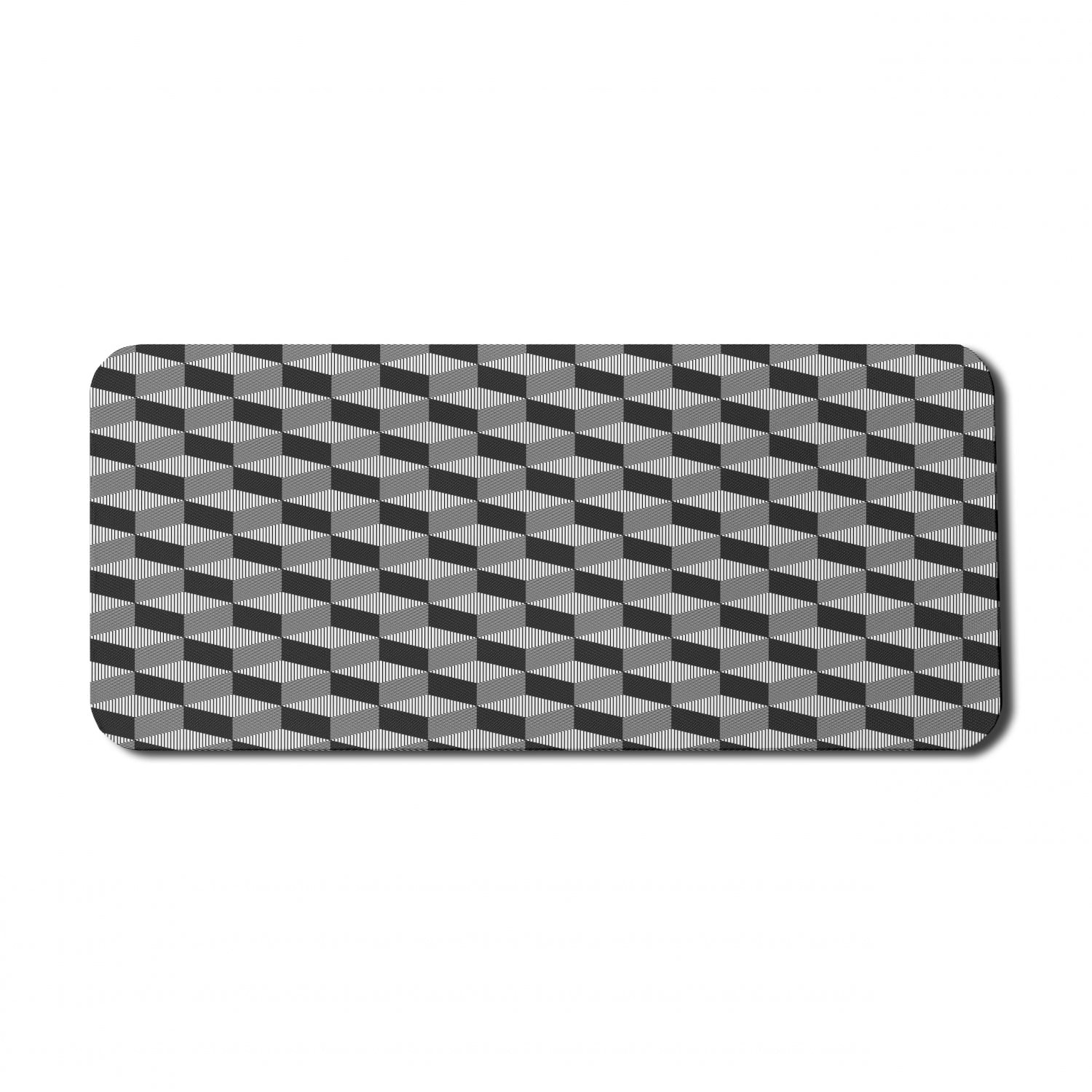 Monochrome Large Desk Pad Luxury Foiled Covers Printed With Foil Pattern 
