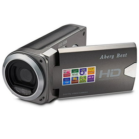 ABERG BEST HD Digital Video Camera - 8 mega pixels 720P HD Digital Camera - 2.7 inch LCD Screen - Students (The Best Camcorders 2019)