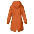 thumbnail image 4 of oqasdz Women's Lightweight Hiking Windbreaker Jacket with Hood Striped Pockets Outdoor Anorak Coat for Trekking Travel Casual Relaxed Fit, 4 of 7