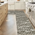 thumbnail image 2 of MeyJey Corner Kitchen Rug, 1 Piece Anti-Slip L Shape Kitchen Mat for Floor, Absorbent Runner in Front of Sink, Washable Floor Rugs for Home,Kitchen(Brown-L,24”x 71”x 71”), 2 of 8