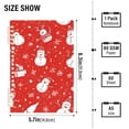 thumbnail image 2 of FORMRS 1-Subject Spiral Notebook 8" x 5" College Ruled 60 Refillable Sheet A5 Hard Cover, 2 Pack, Red Snowman, 2 of 7