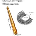thumbnail image 2 of 10 Style Finger Sizes Measuring Equipment Metal Stick Ring Sizer Ring Stick Enlarger Mandrel Gauge Tools Set for Jewelry Making (Ring Sizer Set+HK Size Stick), 2 of 5