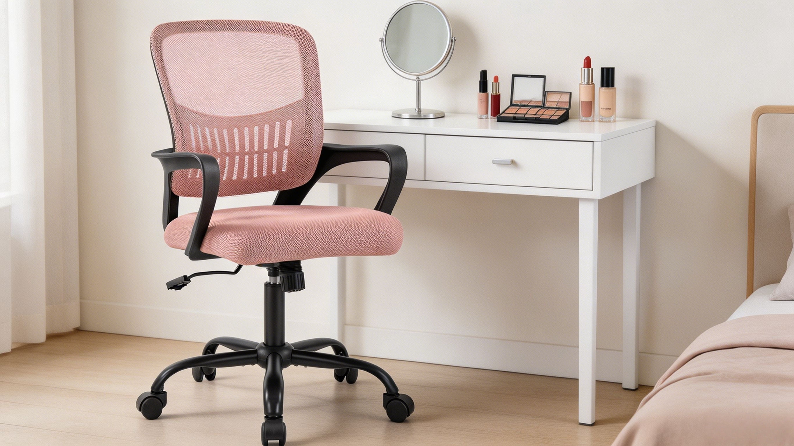 Ergonomic Adjustable Back Computer Chair with Lumbar Support and Armrests - Multiple Colors