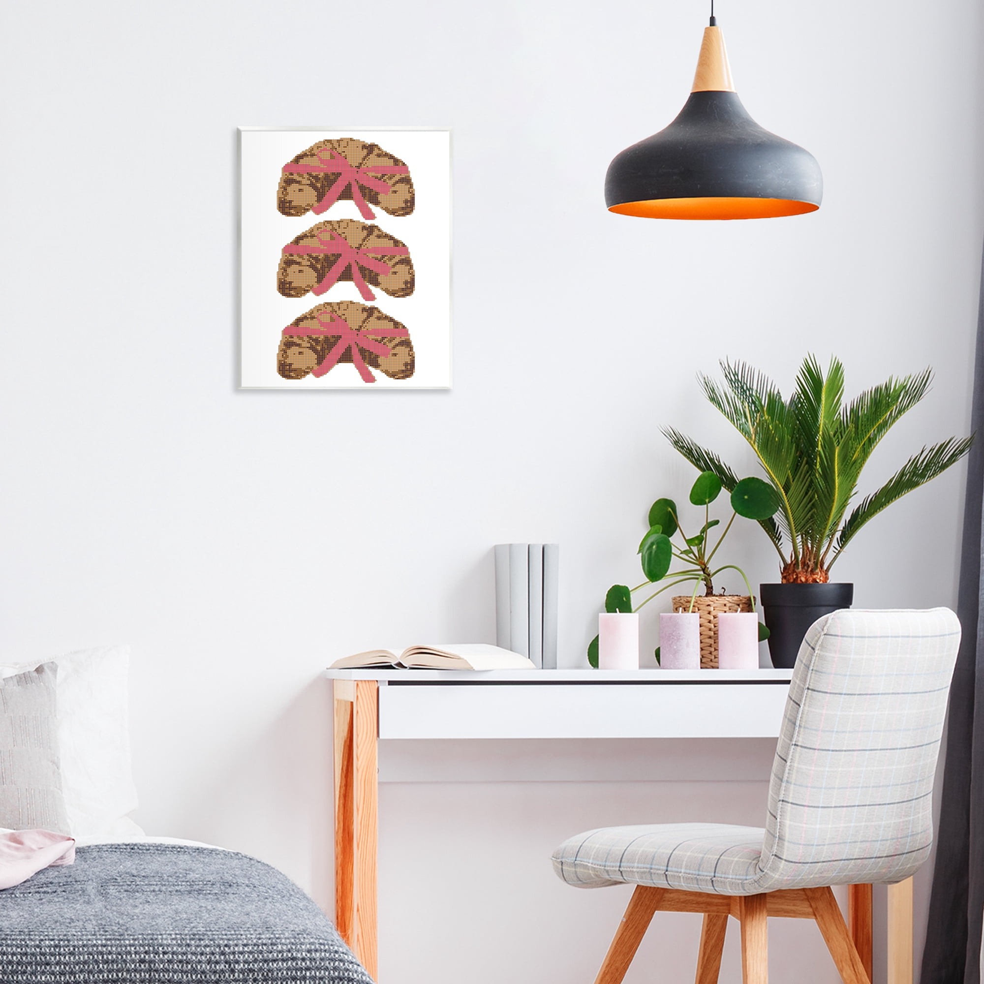 Stupell Industries Trio of Ribbon Croissants Wall Plaque Art, design by Lil' Rue