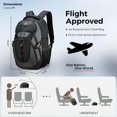 thumbnail image 3 of Swissdigital Design Mochila Para Portátil Empresarial Con Puerto De Carga Usb Inteligente Mochila De Viaje Para Portátiles De 15,6 Pulgadas (Vector Sd803-02 Negro/Gris), 3 of 9