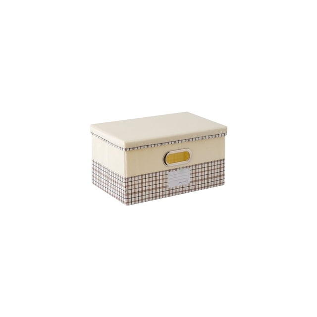 WRKEKC Clearance Large Cotton-Linen Storage Box - Foldable Fabric Organizer for Clothes, Toys & Home Essentials, Multi-Size Home Decor Storage Solution