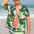 thumbnail image 5 of Lsque Football 7 pattern Hawaiian Shirt for Men, Unisex Summer Beach Casual Short Sleeve Button Down Shirts-3X-Large, 5 of 9