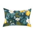 thumbnail image 7 of Yayeee Pillowcase King Size Set of 2 Satin Wrinkle Resistant Pillow Case, Green Lemon Leaves, 7 of 7