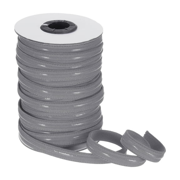 Non-Slip Elastic Band,3/8 Inch x 20 Yards Gray Polyester Silicone Stretch Band