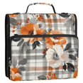 thumbnail image 5 of FORMRS Zipper Binder with Shoulder Strap 2-inch Ring 500 Sheet Capacity File Bag, Plaid Floral, 5 of 5