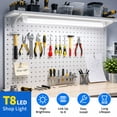 thumbnail image 3 of CNSUNWAY T8 2ft LED Shop Light Connectable, 28W 6000K 4200LM, D Shape 2 Pack, 3 of 10