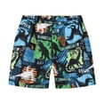 thumbnail image 5 of Gibobby Boys' Quick-Dry Swim Trunks, Beach Board Shorts with Drawstring, Print Swimwear for Kids(Green,4-5 Years), 5 of 5