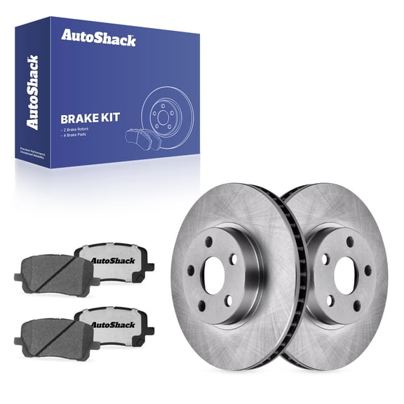 AutoShack Front Vented Brake Rotors   Premium Ceramic Pads 6-PC Brake Kit Replacement for 2003-2008 Toyota Corolla 2003-2008 Toyota Matrix 2003-2008 Pontiac Vibe 10.82" (274.9 mm)