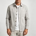 thumbnail image 5 of Lanyiu Men's Utility Work Shirt with Pocket Button Down Collared Shirt Ribbed Cuff Long Sleeve Shirt Casual Daily Lightweight Shirt, 5 of 6