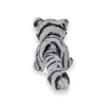 thumbnail image 3 of Gatito De Peluche Acostado Colo Gris Con Rayas Negras, 3 of 5