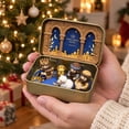 thumbnail image 2 of Mini Christmas Nativity Scene Set, Holy Family Figurines with Storage Box, Portable Religious Decor, Handcrafted Jesus Figurine for Holiday, 2 of 7