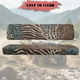 thumbnail image 4 of ZIATUBLES UTV Seat Covers 2 Pack, Waterproof Polyester Replacement Front Bench Seats Covers, Wear-Resistant UTV Outdoor Accessory Part for Kawasaki Mule, Zebra Stripes Leopard Print Mix Print, 4 of 8