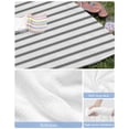 thumbnail image 6 of Black Striped Beach Towels Oversized Super Absorbent, Black White Stripes Farmhouse Lightweight Bath Towel Quick Dry Sets For Bathroom/Pool/Rv Camping/Beach Play/Gym Room/Picnic 35"x70", 6 of 8