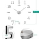 thumbnail image 4 of Reloj Gigante de Pared 3D Moda Grande DIY HappyWare Plata, 4 of 5
