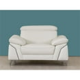 thumbnail image 6 of Titan Furnishings 31" Modern Genuine Italian Leather Chair in White, 6 of 13