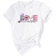 thumbnail image 1 of playera de enfermería de San Valentín, playera estampada con cuello redondo, 1 of 5
