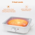 thumbnail image 5 of Electric Mini Hot Pot, 4L Portable Ramen Cooker With Grill Pan & Nonstick Coating, Boil Dry Protection, White, 5 of 8