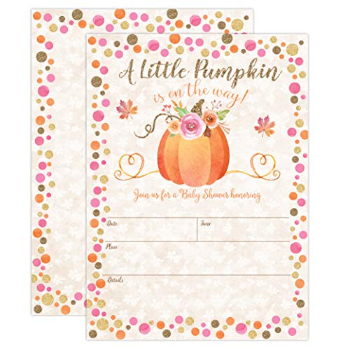 october baby shower invitations