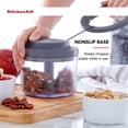 thumbnail image 3 of KitchenAid Manual Pull Food Chopper and Processor, Charcoal, 3 of 7