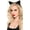Black, variant on Music Legs Women's Cat Headband - Style: 71070-BLACK/PINK