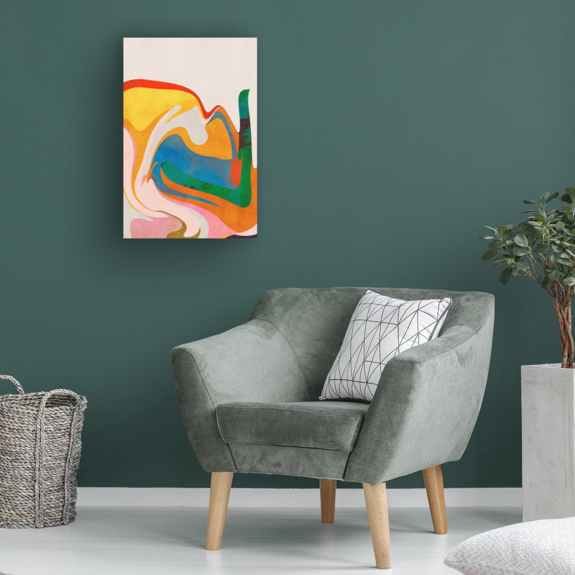 Trademark Fine Art Ana Rut Bre Organic Bauhaus Waved Canvas Wall Art