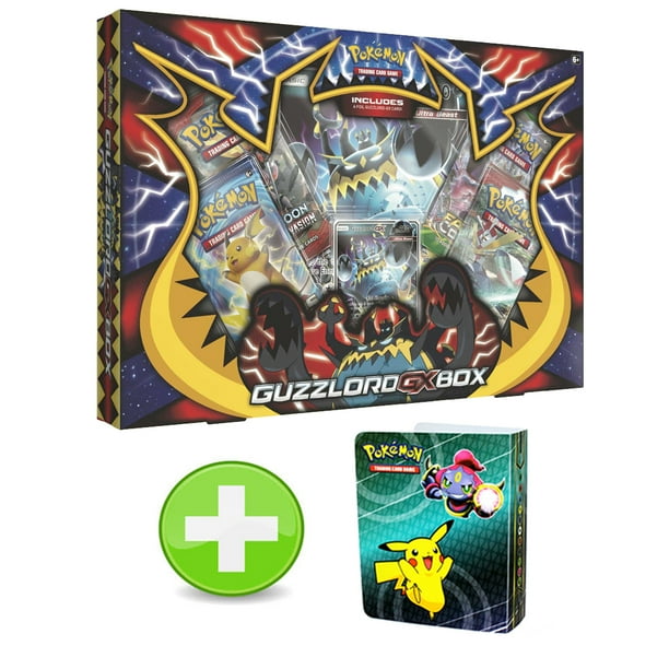 Pokemon Guzzlord GX Box With Hoopa And Pikachu Mini Binder Walmart 