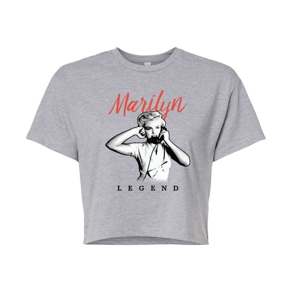 Marilyn Monroe - Legend Cropped Graphic T-Shirt