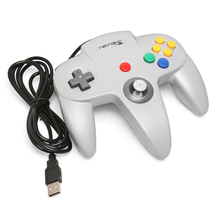 Retro-Link - N64 Style Wired USB Controller for PC & Mac - (Best Usb N64 Controller)