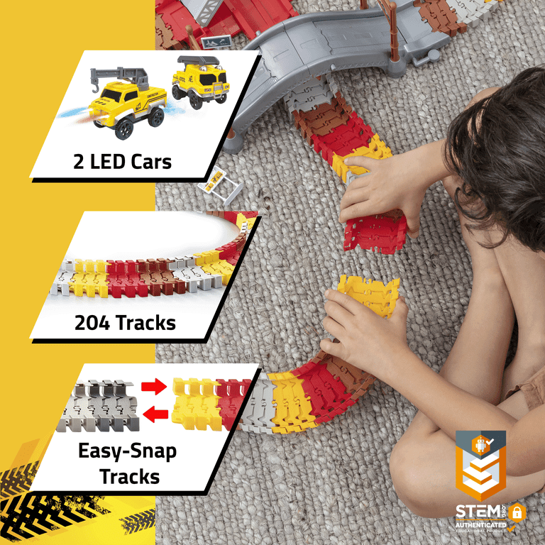 USA Toyz Snap Trax 251pk STEM Engineering Kids Play Set with
