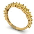 thumbnail image 2 of 0.98 ctw Wedding Band for Women - 14K Yellow Gold Simulated Yellow Diamond Stackable Eternity Ring, 2 of 6