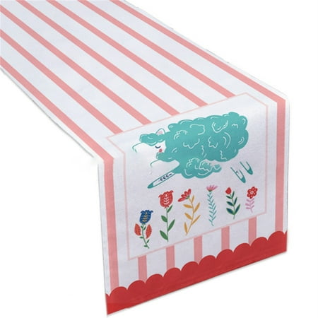 

Zlekejiko Easter Table Flag Festive Atmosphere Decorative Tablecloth Painting Dazzling Series Of Tablecloths
