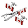 thumbnail image 4 of WHAMVOX 1 Set of Men Tie Clip Flag Cuff-link Business Suit Tie Clip Necktie Flag Cuff-link Set, 4 of 8