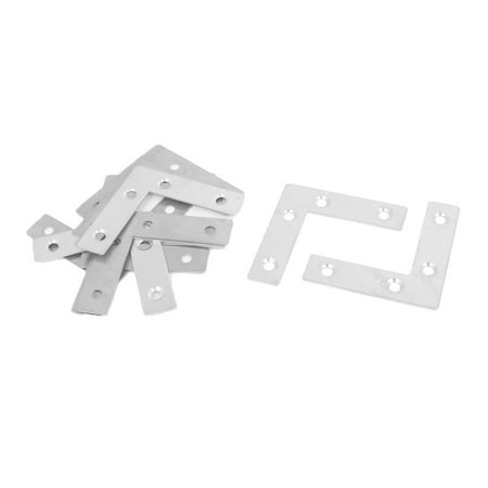 

Unique Bargains 10pcs Flat L Shaped Angle Corner Brace Plate Repair Bracket 60mmx60mmx15mm for Home Essential