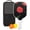 White-2, variant on Pickleball Paddles Set Of 1, Fiberglass Surface, Rose Flowers Print, 1 Paddle, 2 Balls & Bag