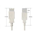 thumbnail image 5 of Cable Leader 15ft USB 2.0 Type A High Speed Extension Cable Male to Female, Ash White, 5 of 5