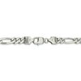 thumbnail image 3 of 925 Sterling Silver 8mm Figaro Chain Bracelet, 3 of 8