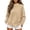 Z Khaki, variant on Horkkom Mock Neck Sweatshirt Oversized Casual Pullover Tops Daily Solid Color Fall Winter Sweatshirts Side Slit XXL