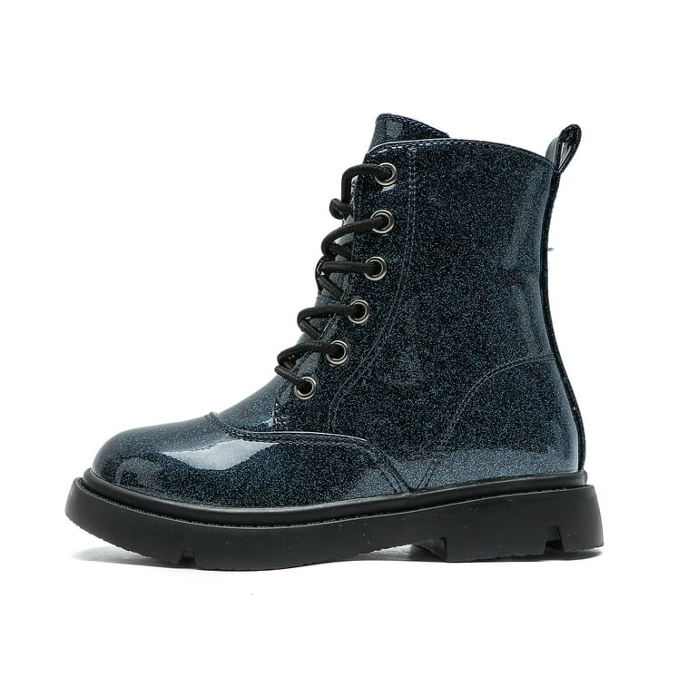 Navy blue combat boots sale