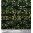 thumbnail image 1 of Soimoi Silk Fabric Filigree Damask Print Fabric by Yard 42 Inch Wide, 1 of 1