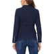 thumbnail image 3 of Chaqueta de mezclilla de manga larga con solapa y botones para mujer INSPIRE CHIC con bolsillos XL negro-azul, 3 of 6