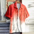 thumbnail image 2 of Wyzesi Chemise Rayée Homme Verticale Printemps Décontractée Col à Revers Imprimé Complet Plage Manches Courtes Vacances Extérieur Chemise Noire Ajustée Extensible, 2 of 5