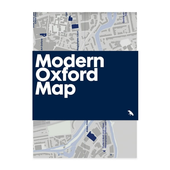 Blue Crow Media Architecture Maps Modern Oxford Map: Guide to Modern Architecture in Oxford, UK, (Paperback)