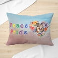 thumbnail image 3 of Peace Love Pride Collie with Rainbow Sunglasses LGBT LGBTQ+ Pillow Cushion Double Sided Collie Dog Lover Gifts Idea Throw Pillow - 01004, 3 of 4