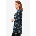 thumbnail image 3 of Woman Within Plus Size Perfect Printed Three-Quarter-Sleeve Scoopneck Tunic, 3 of 6