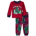 thumbnail image 1 of Pijama navideño de algodón para bebés y niños pequeños de The Children's Place, 1 of 4